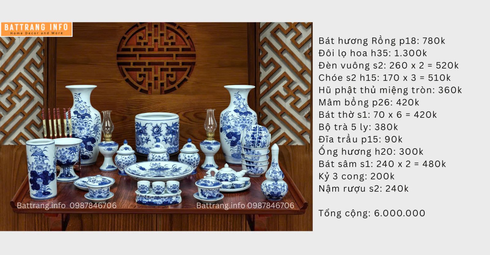 Bạn Cần Mua Đồ Thờ Bát Tràng Giá Xưởng Sản Xuất
