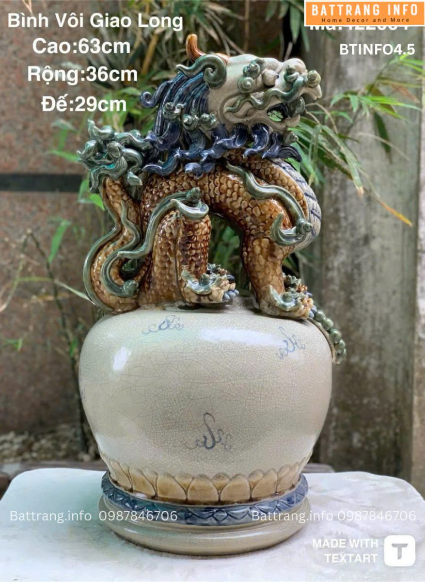 BÌNH VÔI GIAO LONG CAO 63CM