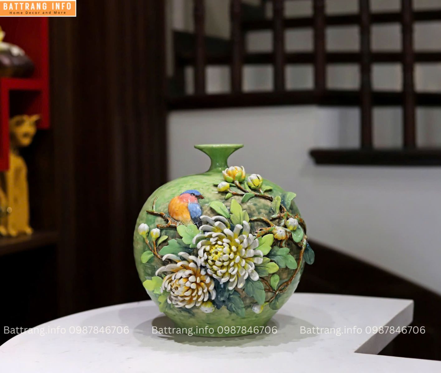 LỌ HOA ĐẮP NỔI