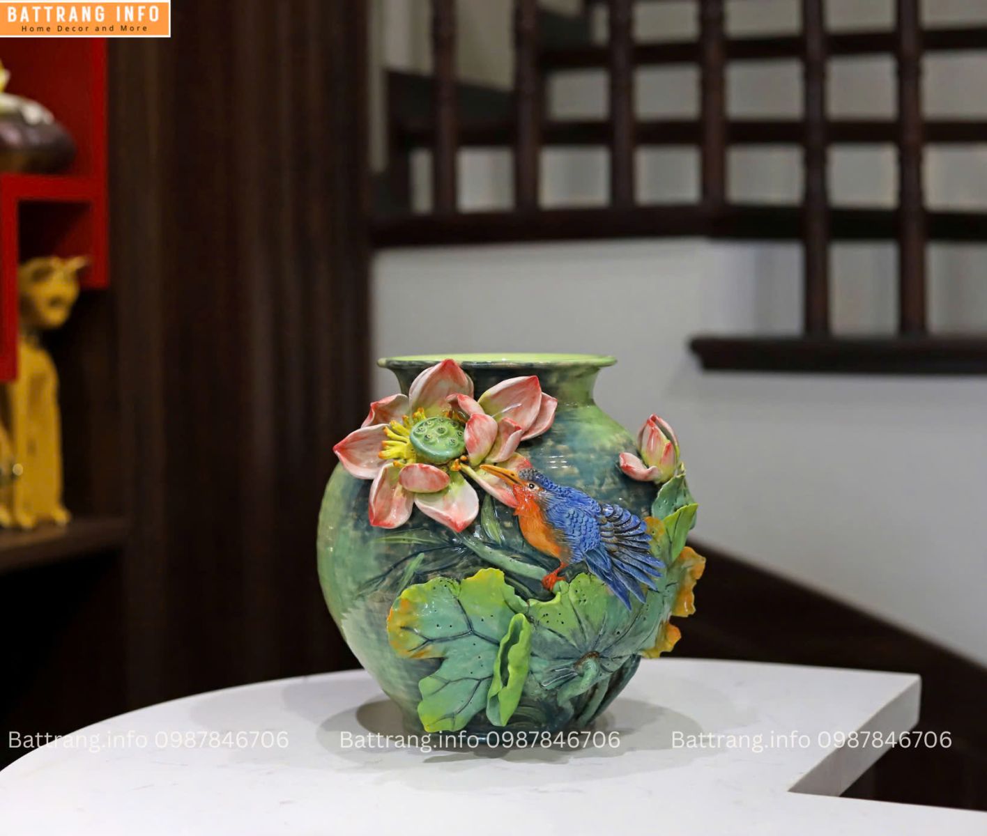 LỌ HOA ĐẮP NỔI