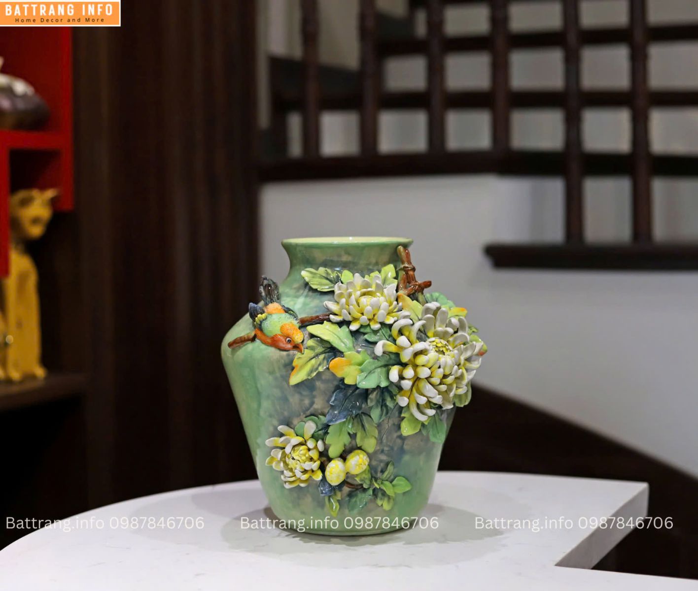 LỌ HOA ĐẮP NỔI
