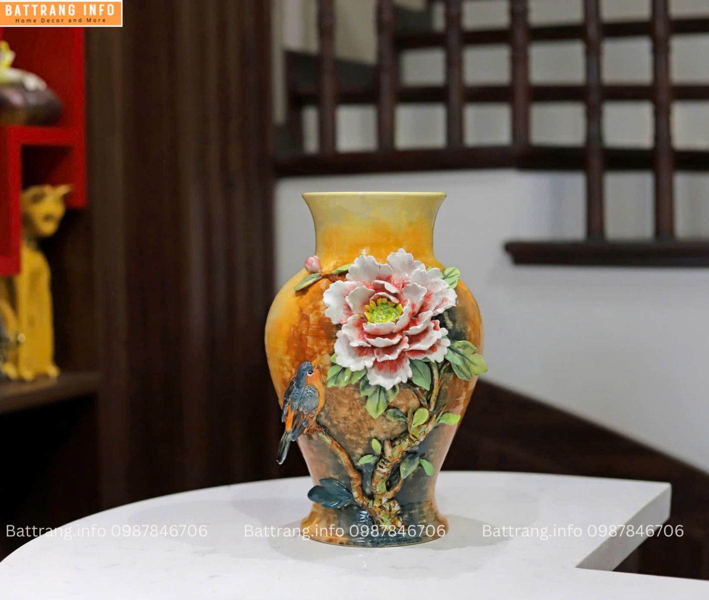 LỌ HOA ĐẮP NỔI