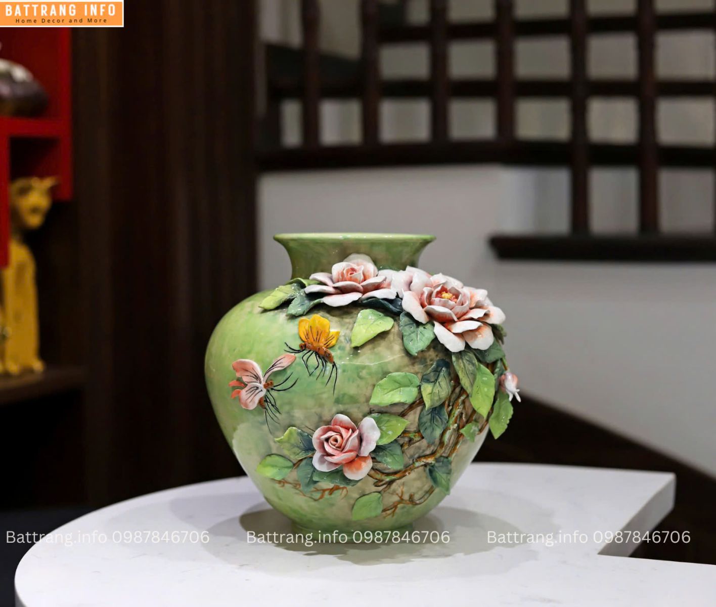 LỌ HOA ĐẮP NỔI