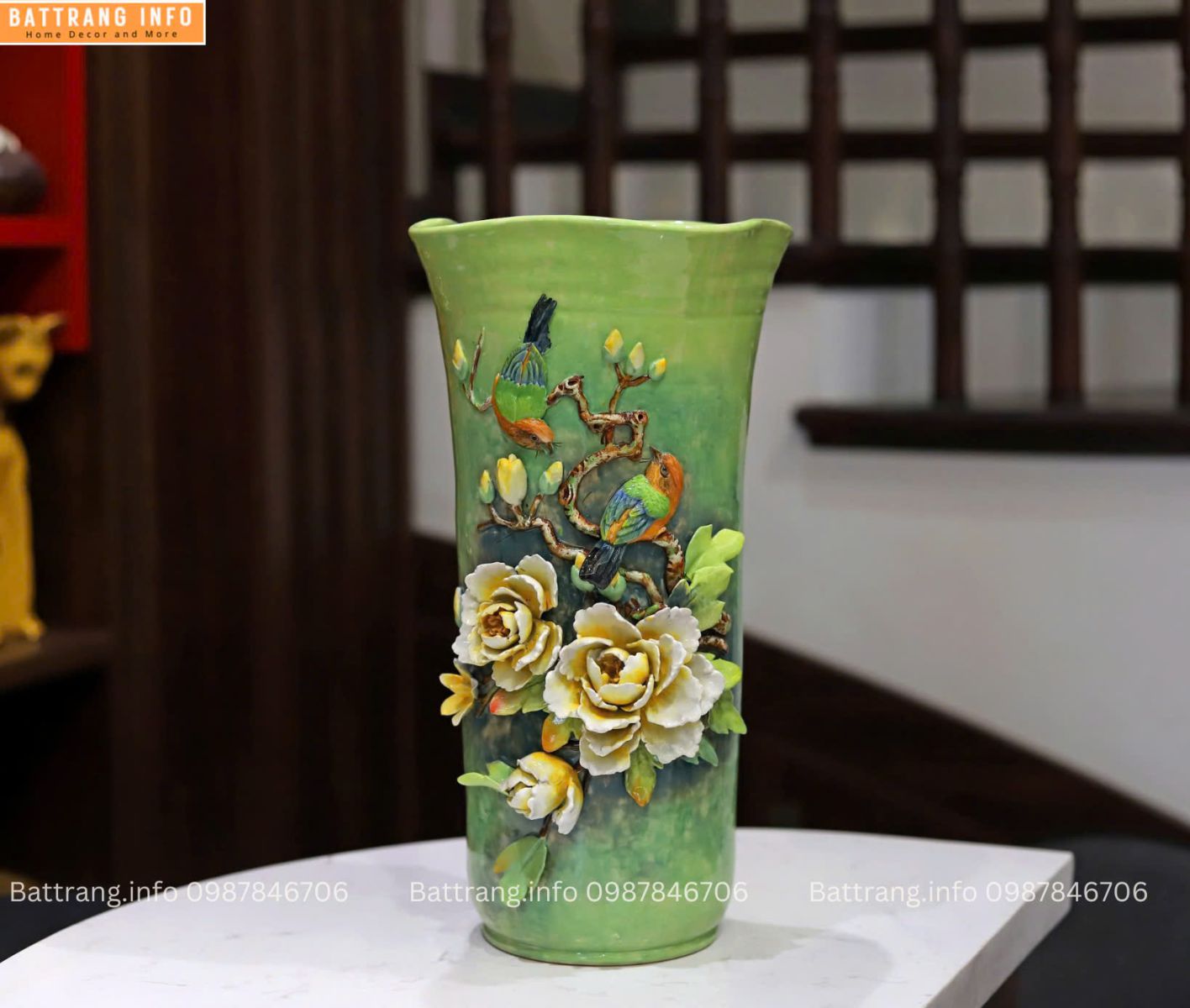LỌ HOA ĐẮP NỔI