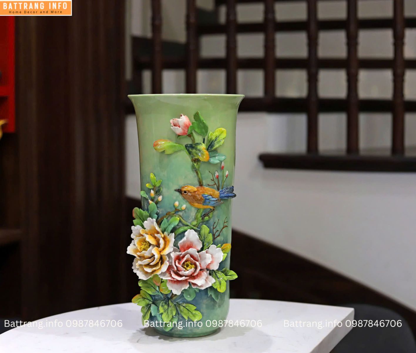 LỌ HOA ĐẮP NỔI