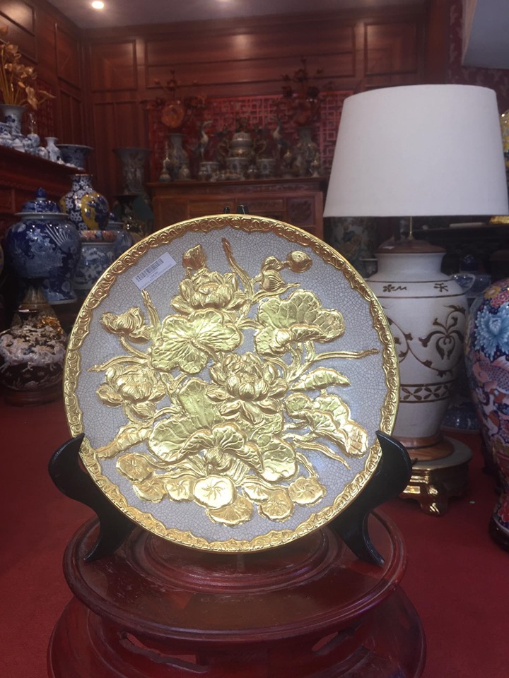 Mâm bồng dát vàng 