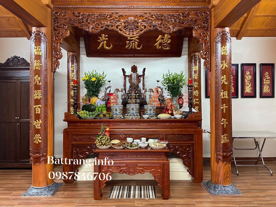Bộ đồ thờ gốm sứ Bát Tràng
