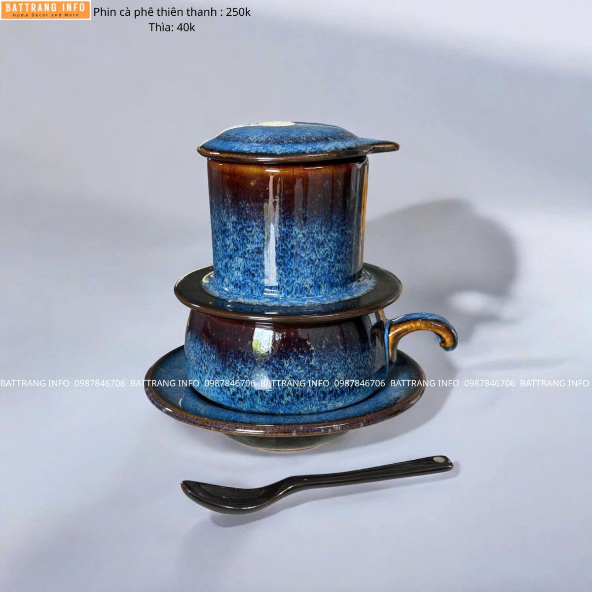 Phin Pha Cafe Men Hỏa Biến Cao Cấp Bát Tràng – Tinh Hoa Gốm Việt Cho Người Yêu Cà Phê