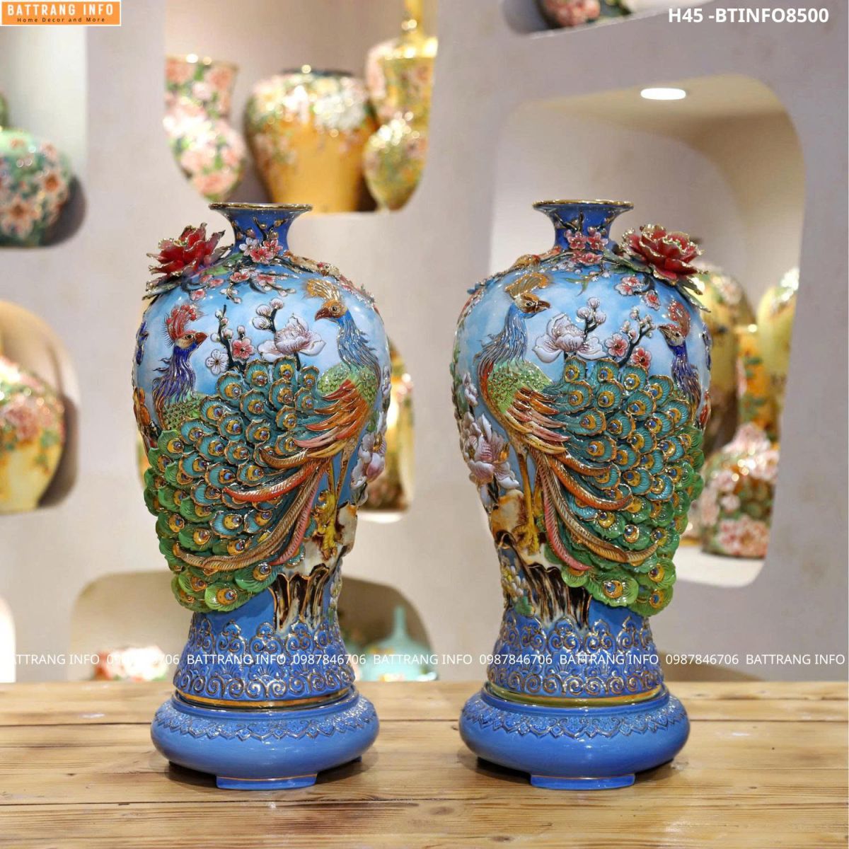 Mua Cặp Mai Bình Công Danh Phú Quý Men 3D Đắp Nổi Vẽ Vàng Ở Đâu?