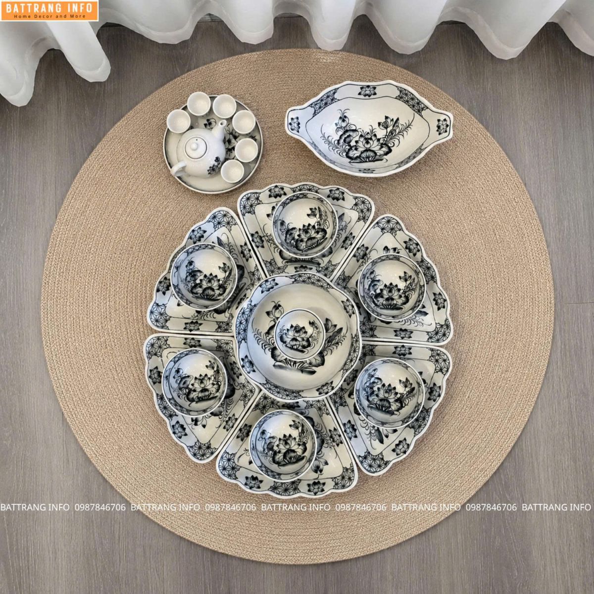 Top 10 Bộ Bát Đĩa Hình Hoa Mặt Trời Cao Cấp Bát Tràng Cho Mâm Cơm Cúng Rằm Tháng 7 Âm Lịch Được Lựa Chọn Nhiều Nhất Hiện Nay