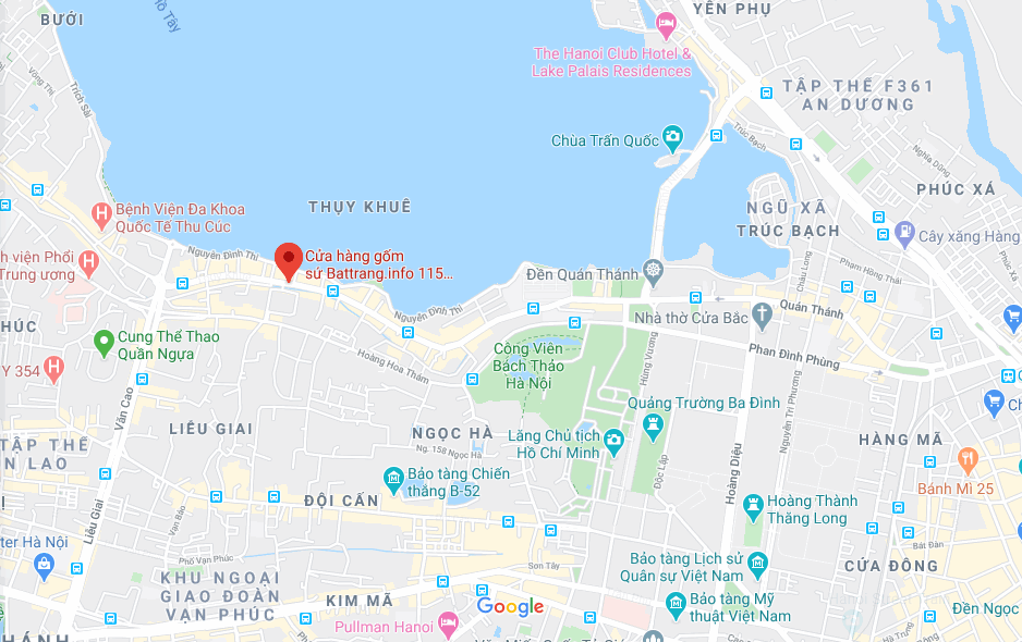 Cửa hàng bán đồ thờ gốm sứ Bát Tràng cao cấp số 115 Thụy Khuê, Tây Hồ, Hà Nội