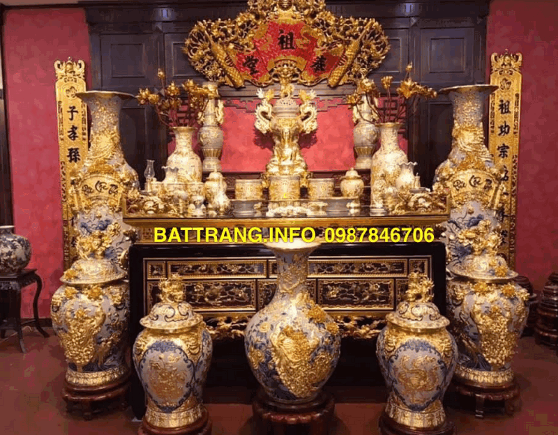 Đồ thờ gốm sứ Bát Tràng