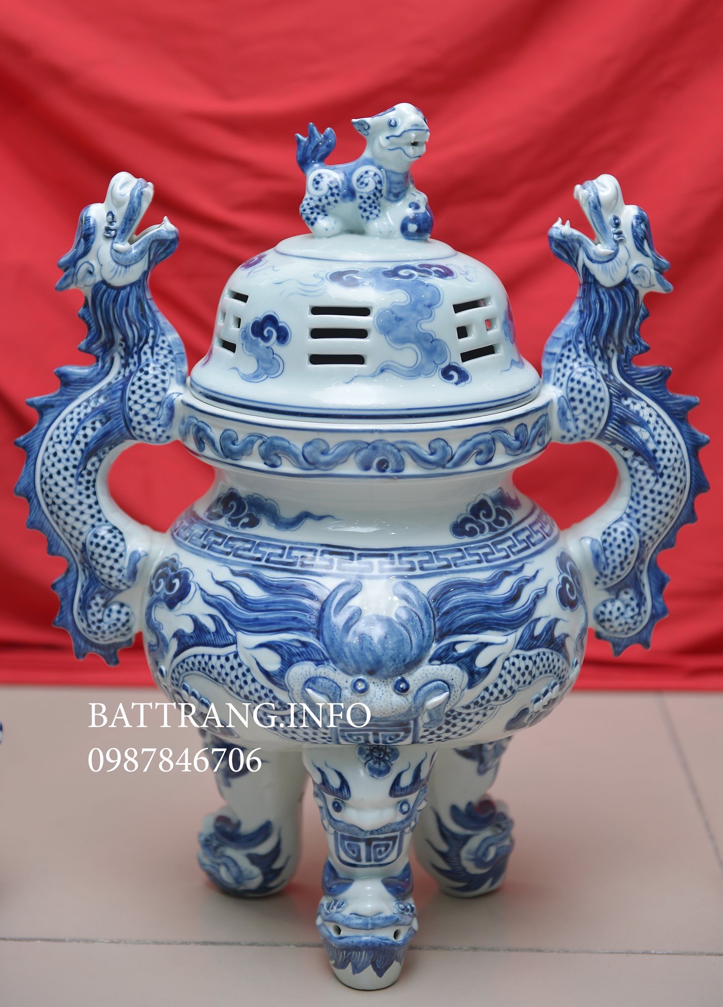 Bộ Tam Sự Đỉnh Hạc Cao 60cm Giá 11.500.000vnđ