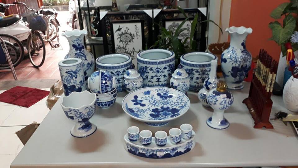 Bộ đồ thờ Bát Tràng dành cho chung cư