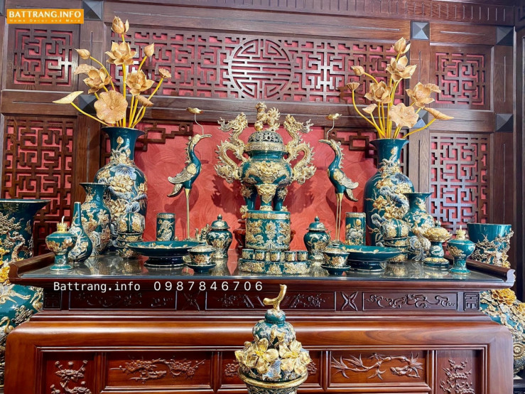 đồ thờ gốm sứ Bát Tràng