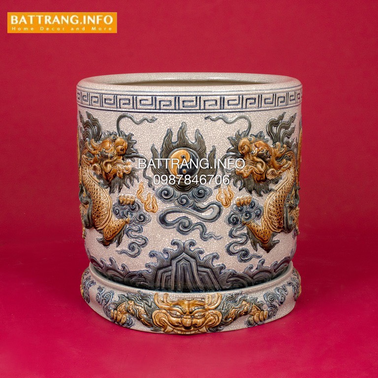 Bát hương gốm sứ Bát Tràng