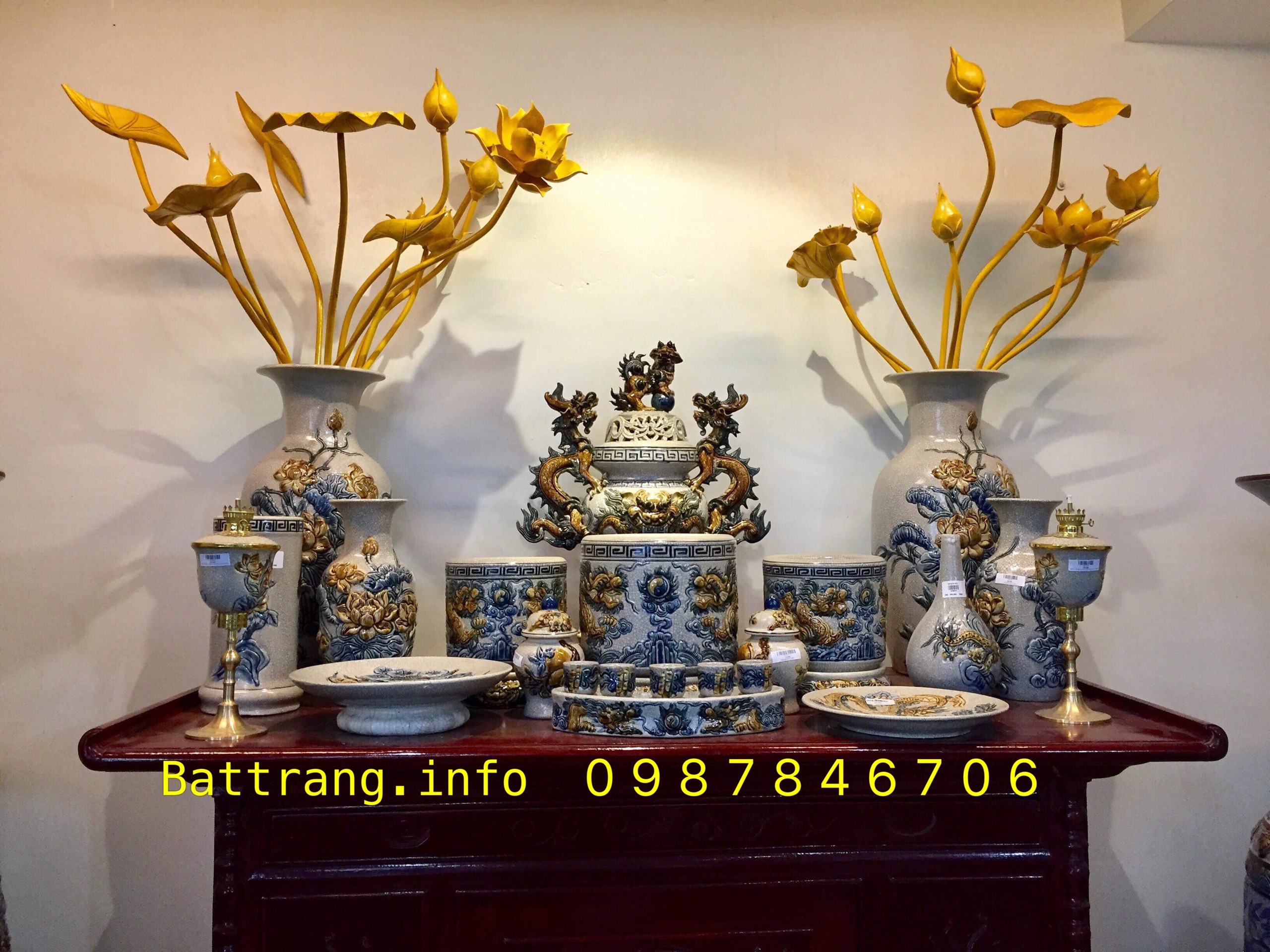 Đồ Thờ Gốm Sứ Bát Tràng - Battrang.info Sự Lựa Chọn Hàng Đầu Của Khách Hàng