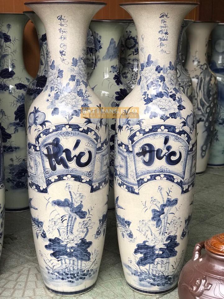 Lọ lộc bình gốm sứ Bát Tràng