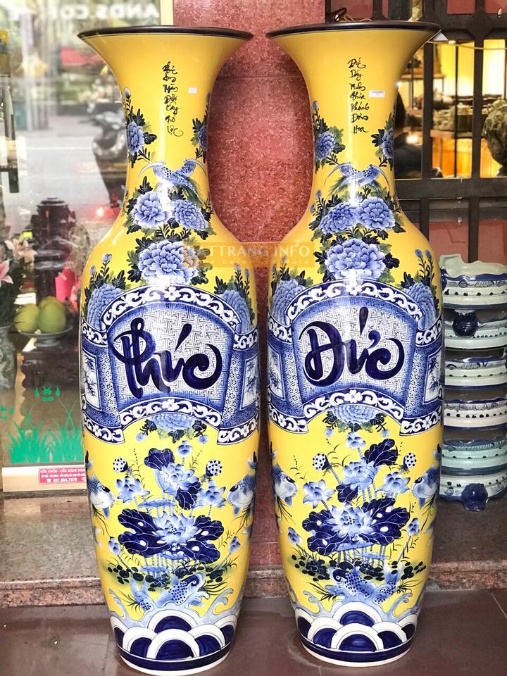 Lộc bình gốm sứ phúc đức