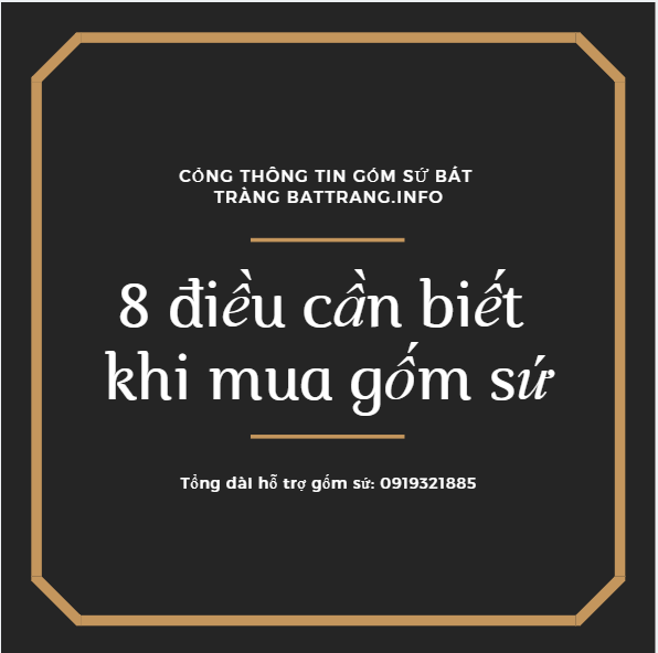 08 điều cần biết về gốm sứ