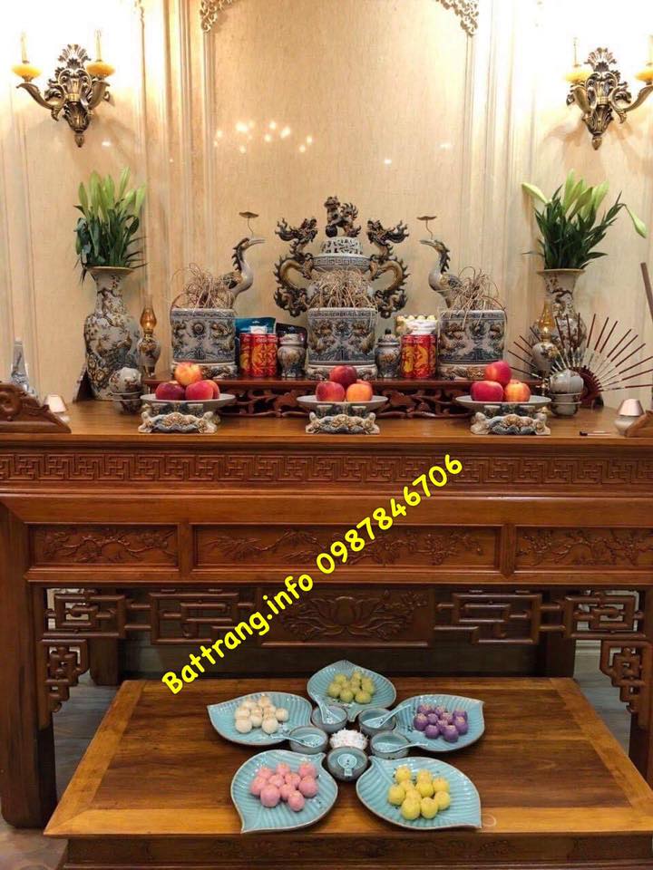 đồ thờ gốm sứ Bát Tràng