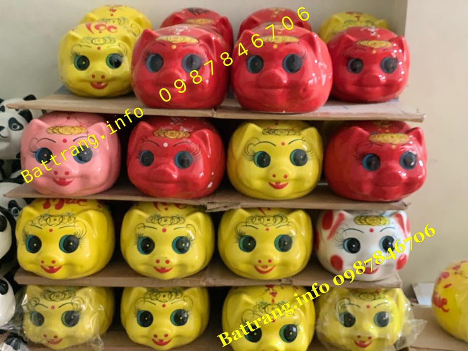 Heo đất gốm sứ Bát Tràng 