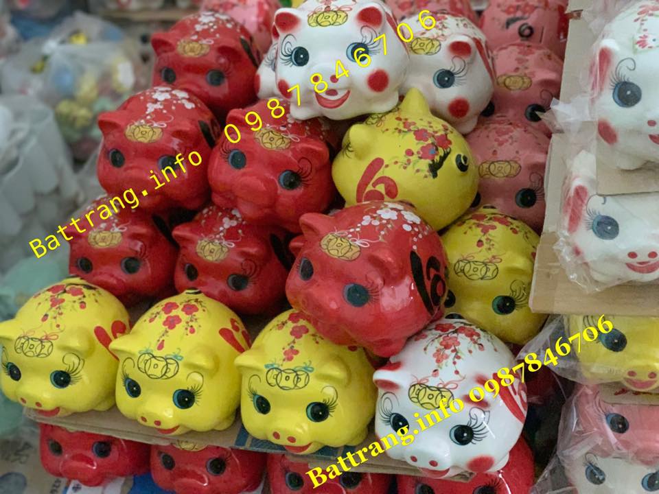 Heo đất gốm sứ Bát Tràng