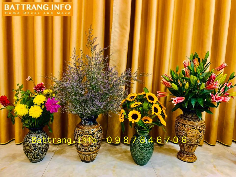 Lọ Hoa Gốm Sứ Bát Tràng