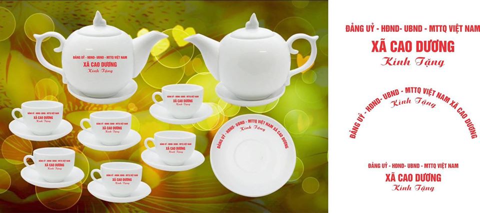 Mua Ấm Chén In Logo Ở Hà Nội Thì Đến Đâu