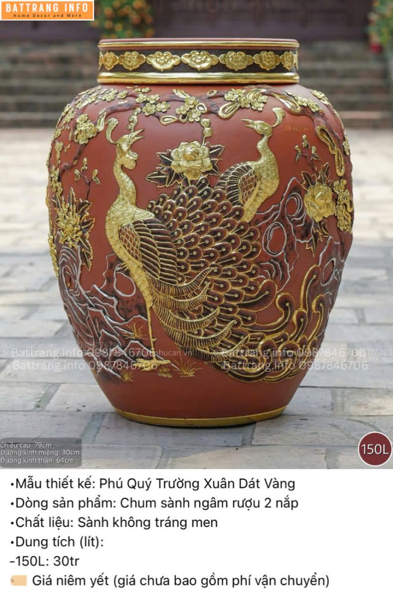 CHUM " PHÚ QUÝ TRƯỜNG XUÂN DÁT VÀNG" 150 LÍT