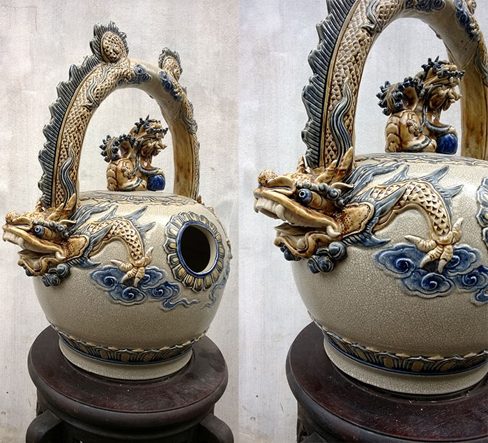 Bình Vôi Men Rạn Nổi Giá 150.000vnđ
