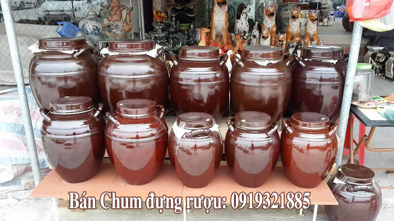 Chum Bát Tràng đựng rượu giá rẻ