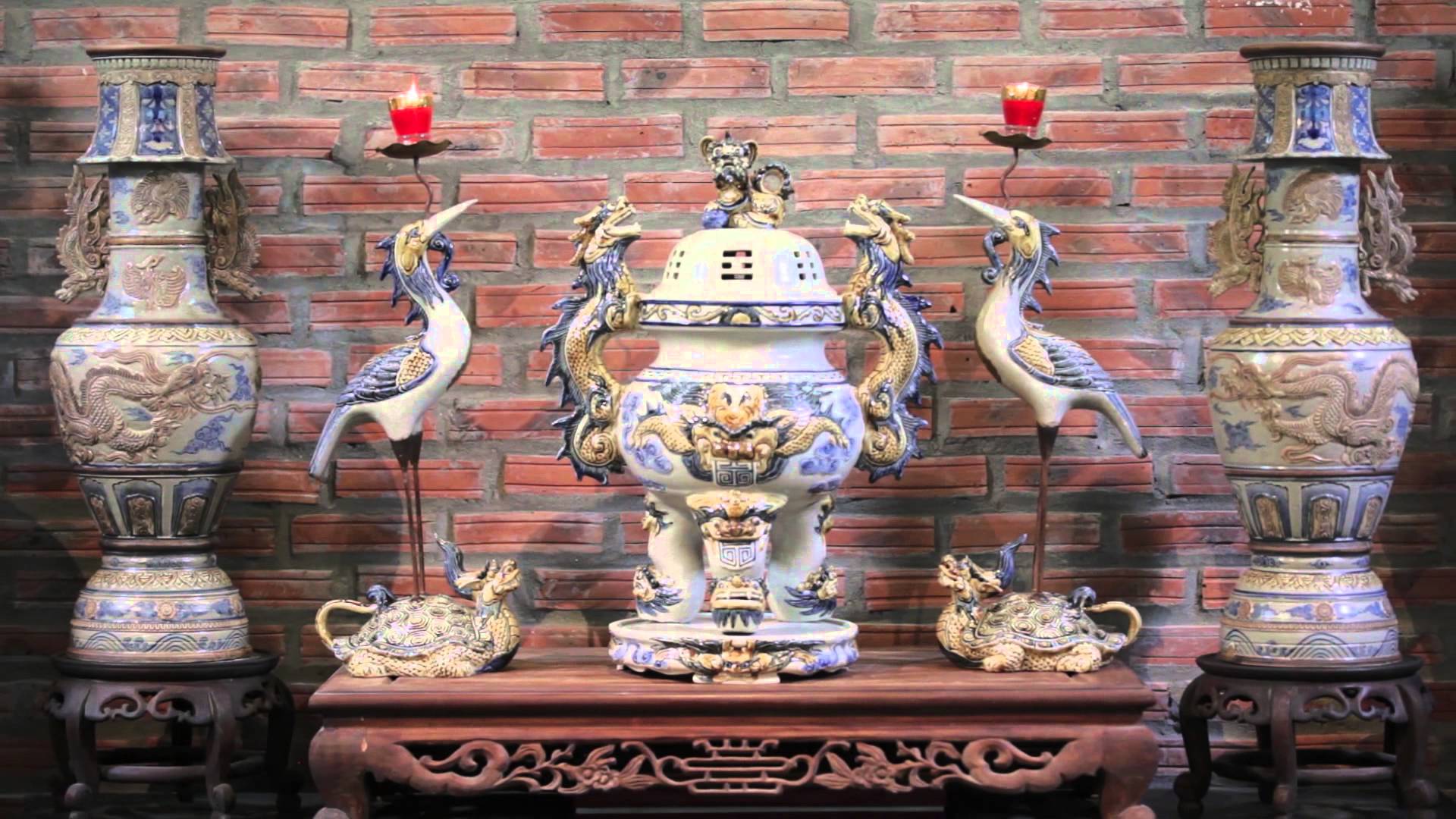 Ý nghĩa của Bộ đỉnh hạc trên ban thờ.