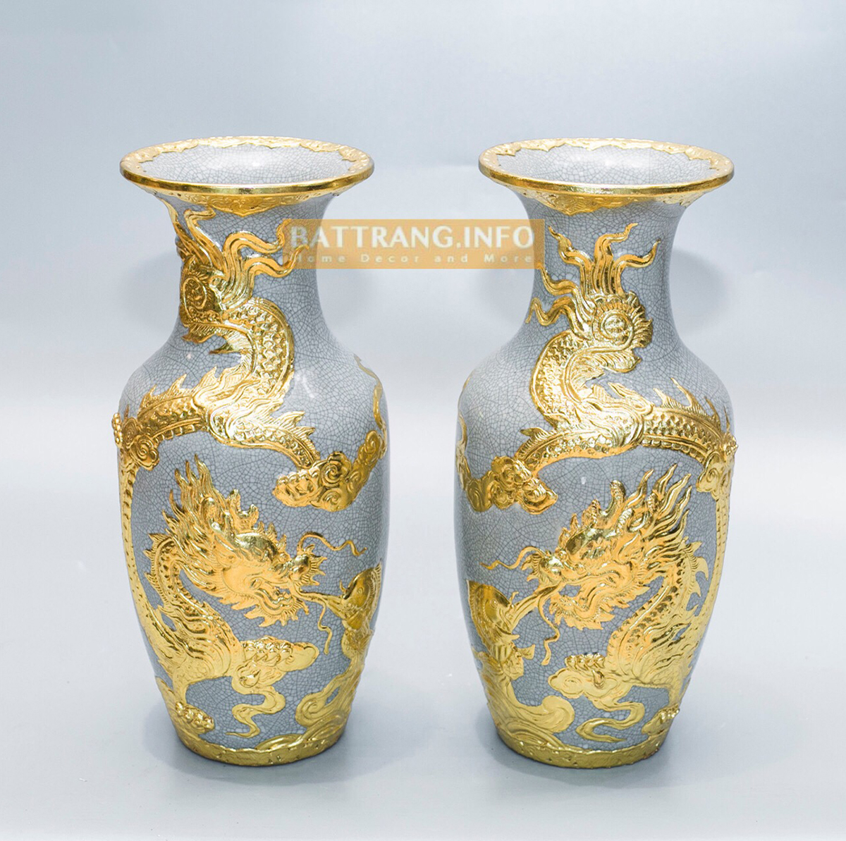 Lọ Hoa Men Rạn Dát Vàng Cao 36cm Giá 3.000.000vnđ