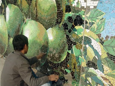 tranh ghep gia cong mosaic
