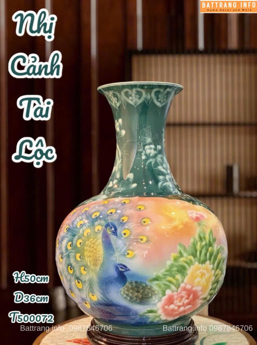 BÌNH TỎI NHỊ CẢNH TÀI LỘC H50