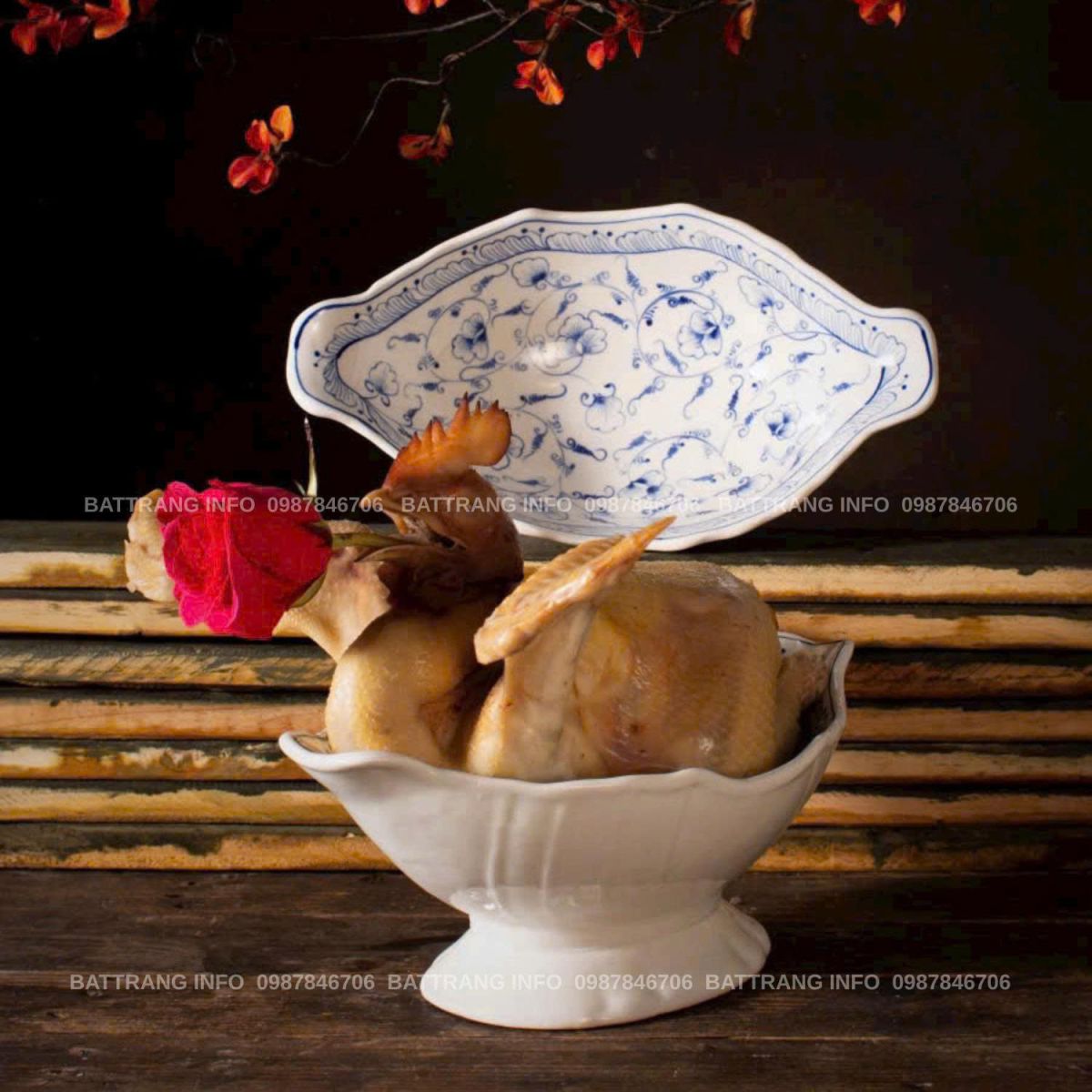 Bát Đựng Gà Gốm Bát Tràng Cao Cấp