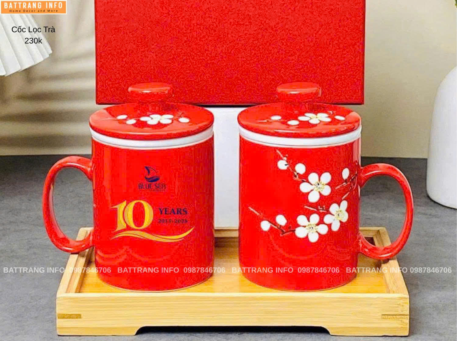 Cốc Lọc Trà Gốm Bát Tràng