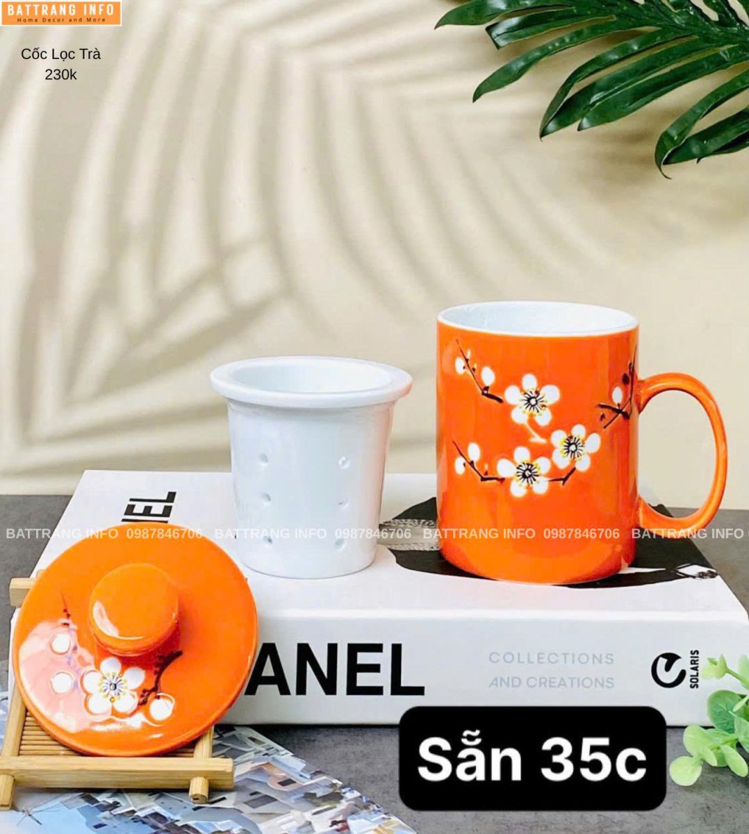 Cốc Lọc Trà Gốm Bát Tràng