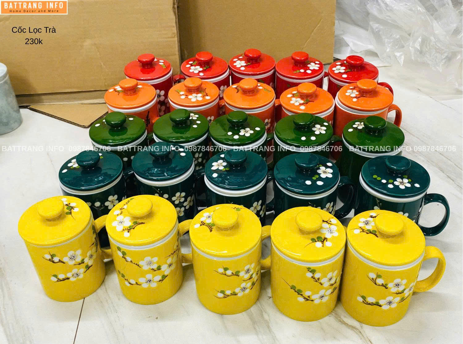 Cốc Lọc Trà Gốm Bát Tràng