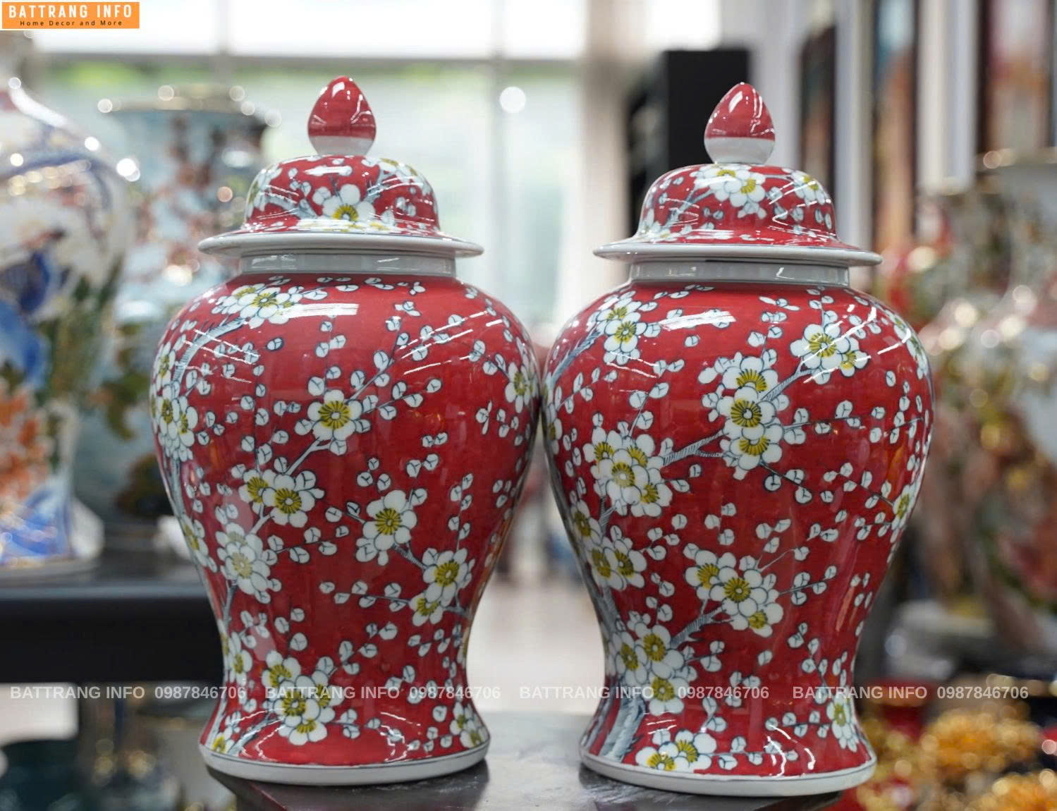 Các Mẫu Choé Vẽ Hoa Cao Cấp Bát Tràng Từ 3 Lít – 7 Lít Đẹp, Sang Trọng