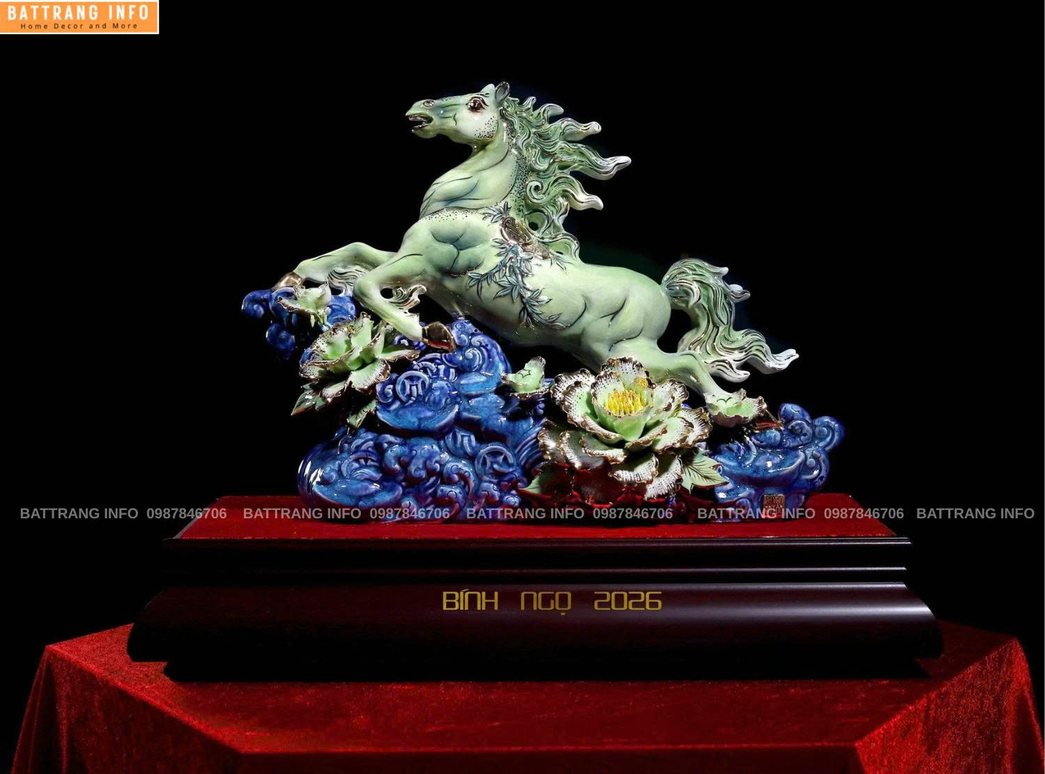 Linh Vật Năm Bính Ngọ "2026" Chế Tác Từ Gốm Sứ Bát Tràng