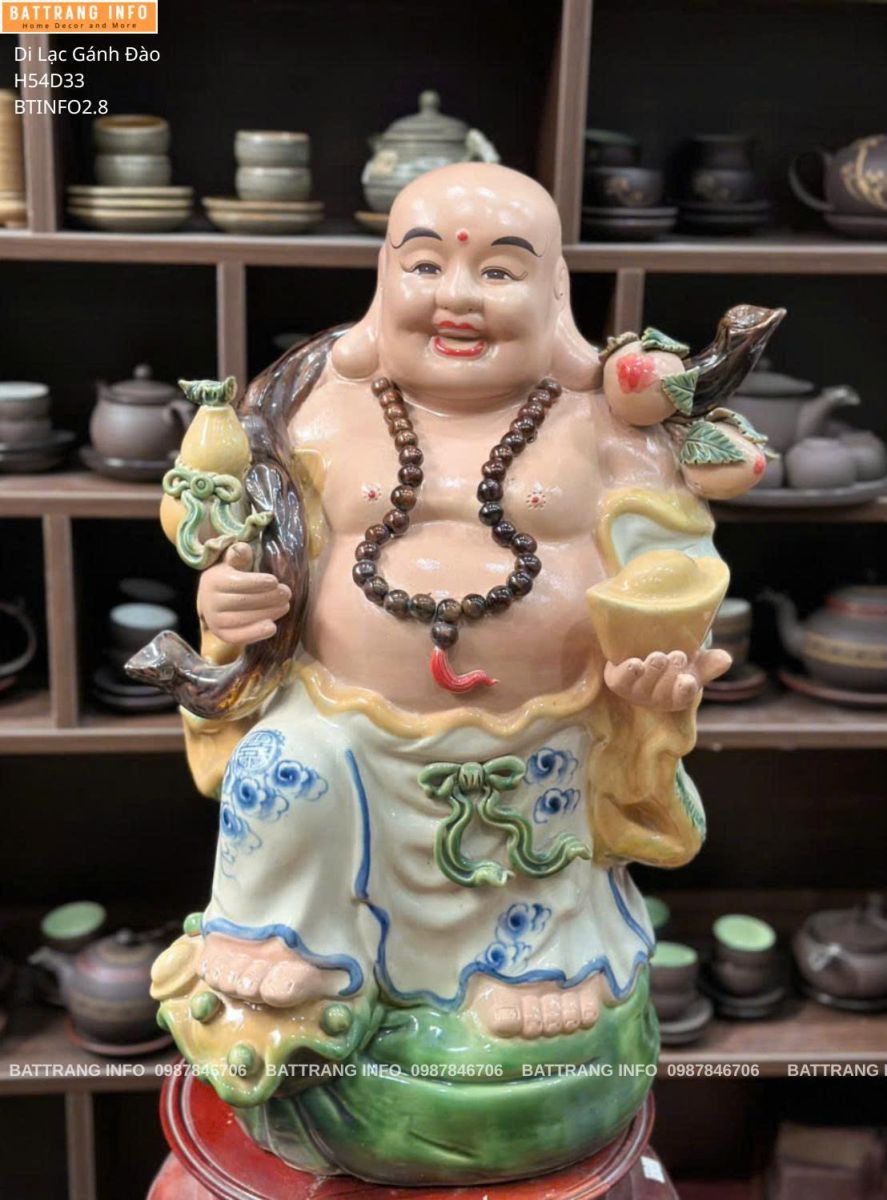 Tượng Di Lặc Gốm Cao Cấp Bát Tràng – Biểu Tượng Hạnh Phúc & Tài Lộc Cho Mọi Gia Đình