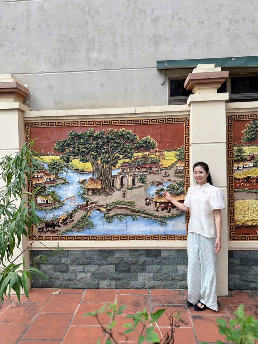 Tranh Gốm Ghép Mảnh Trang Trí Sân Vườn Cao Cấp Bát Tràng