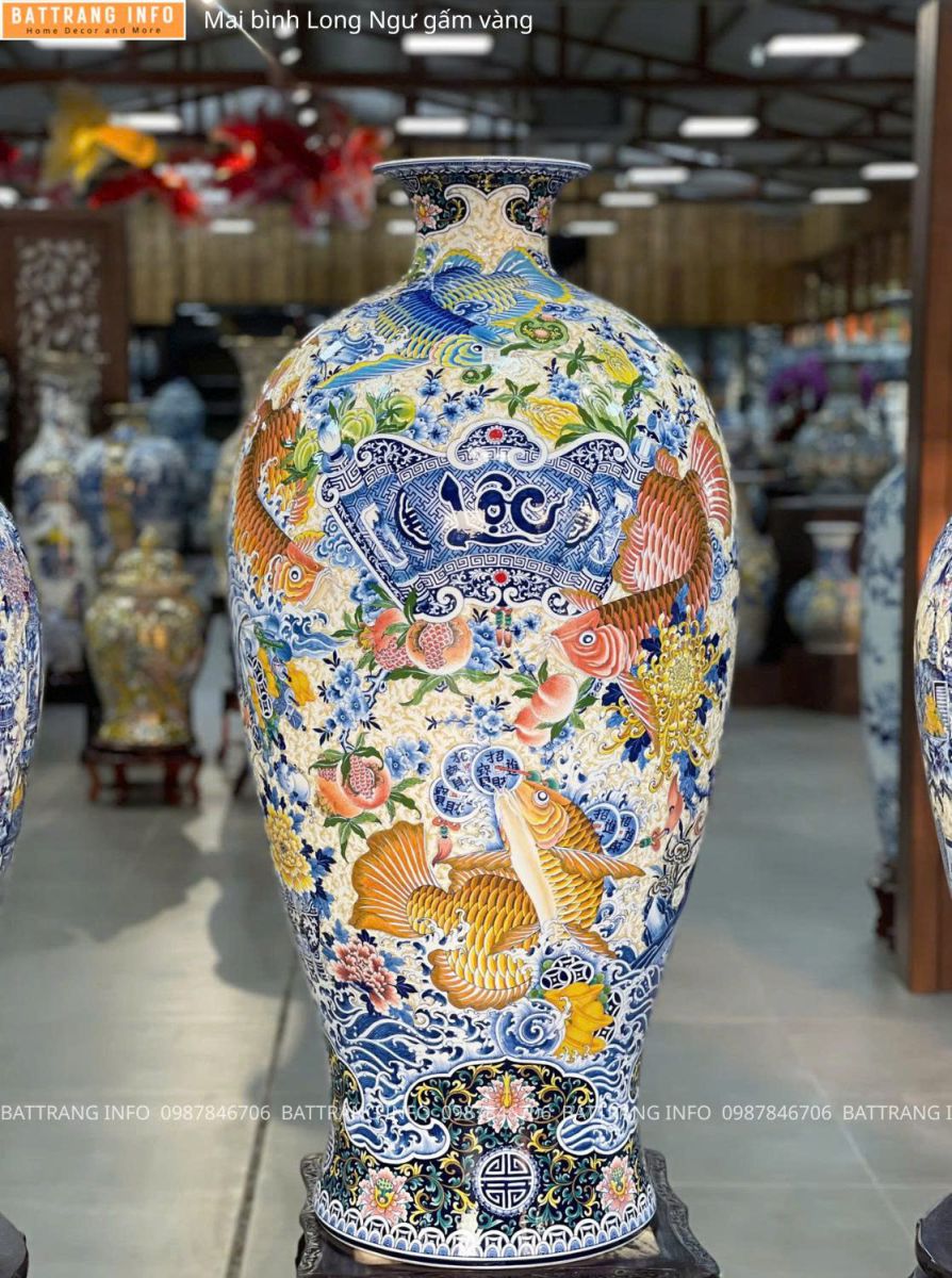 Mai Bình Long Ngư Gấm Vàng