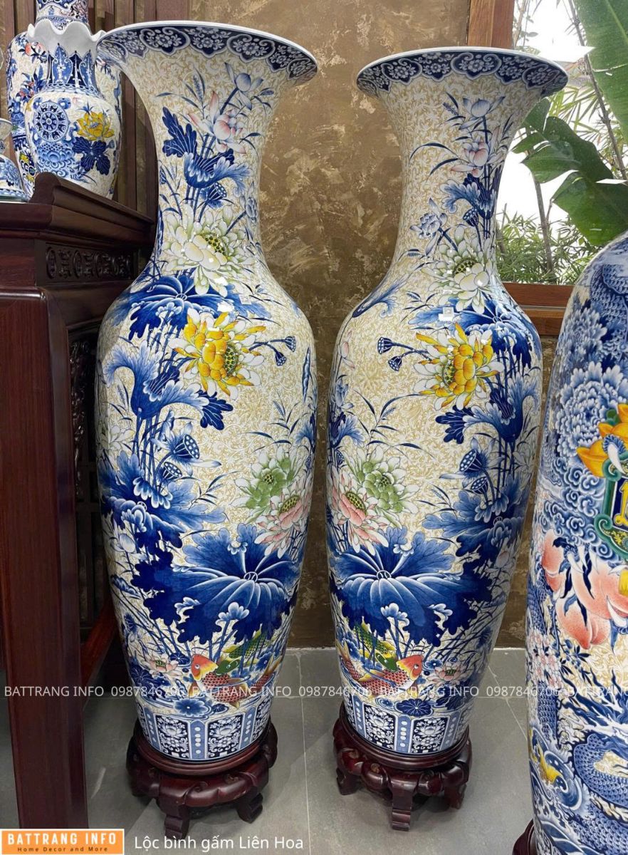 Lộc Bình Gấm Liên Hoa  VIP Bát Tràng