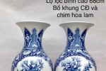 Lọ Lộc Bình Men Lam Cao 68cm