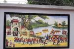 Tranh Gốm Ghép Mảnh Trang Trí Sân Vườn Gốm Bát Tràng